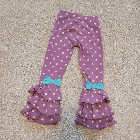 Matilda Jane Kids Polka Dot Ruffle Pants Size 4 - Picture 4 of 5